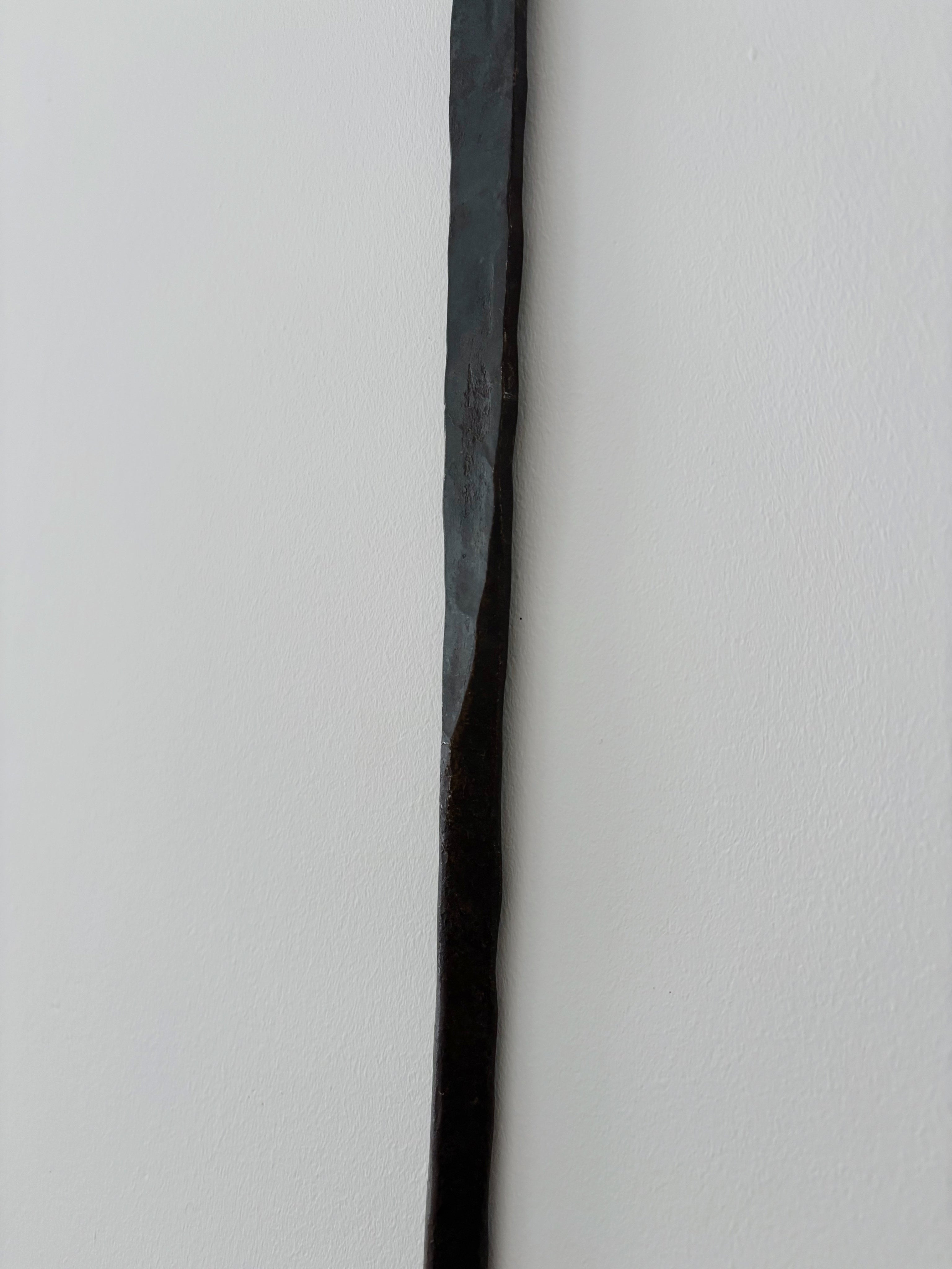 Ensemble de 3 grands bougeoirs muraux en fer forgé danois, vers la fin des années 1990