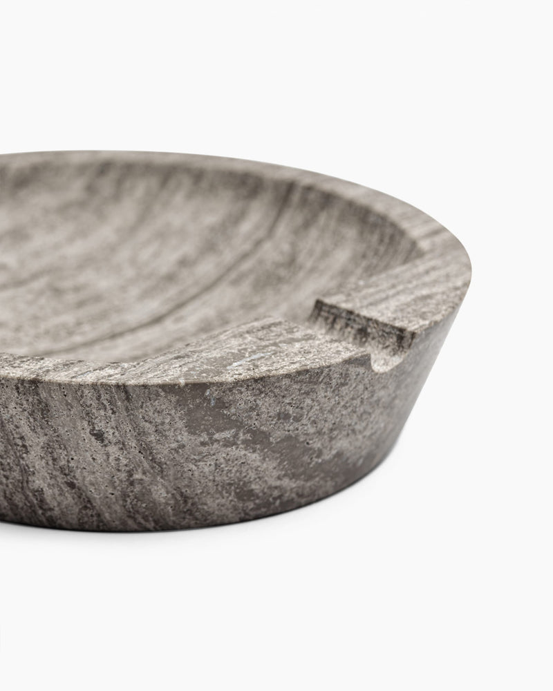 Scandinavian Modern Ashtray in Marble - Minimalism Collection — detail view