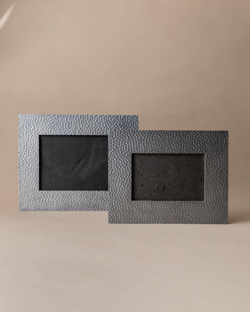 1990s Picture Frames Set of 2 by Bottega Jacobs | The Oblist — textured metal finish