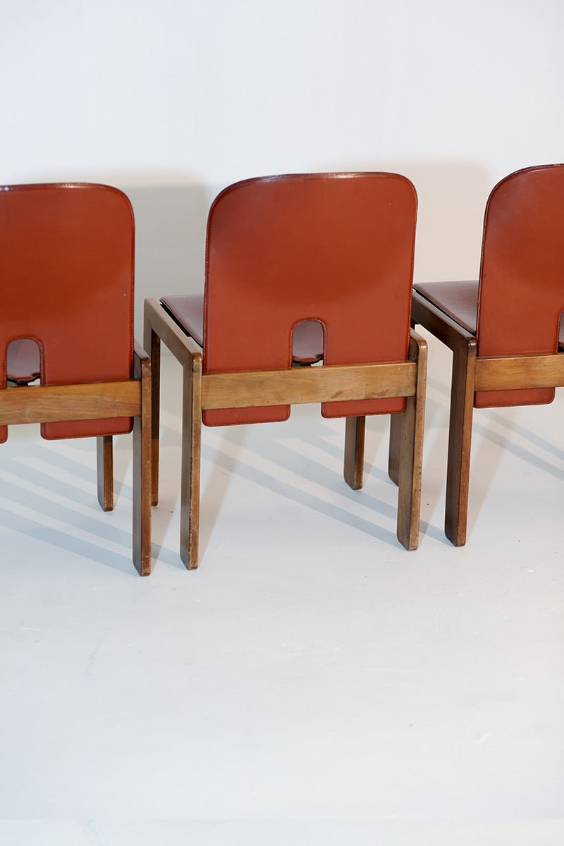 Ensemble de 4 chaises de salle à manger '121' par Afra & Tobia Scarpa pour Cassina, 1960