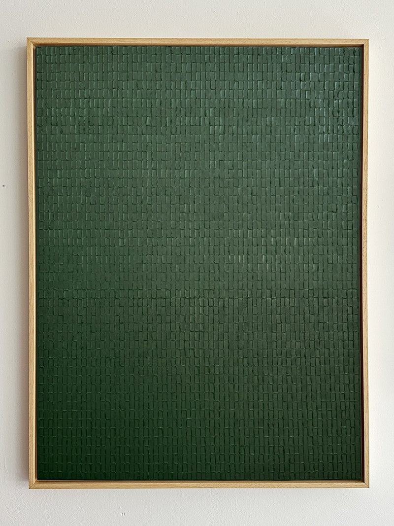 'Terre Verte - Signature' Painting by Roi Elmaliah | The Oblist