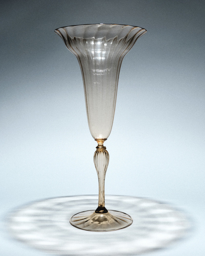 Pauly & Co for C.V.M., Soffiato Glass Vase, Murano, Italy, c. 1935 by Sahi | The Oblist