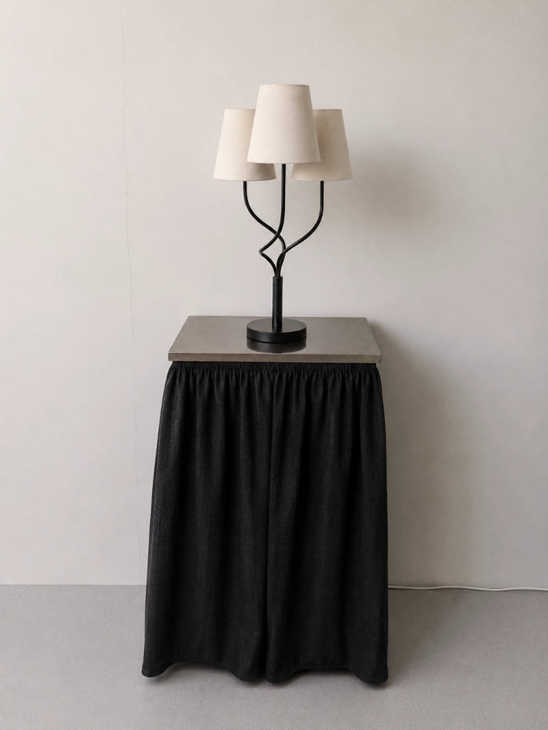 1980s Netherlands Vintage Black 3-Tier Desk Lamp by Blisse | The Oblist
