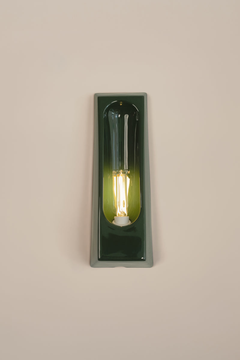 Alcove Verde by Violaine d'Harcourt | The Oblist — green ceramic wall lamp