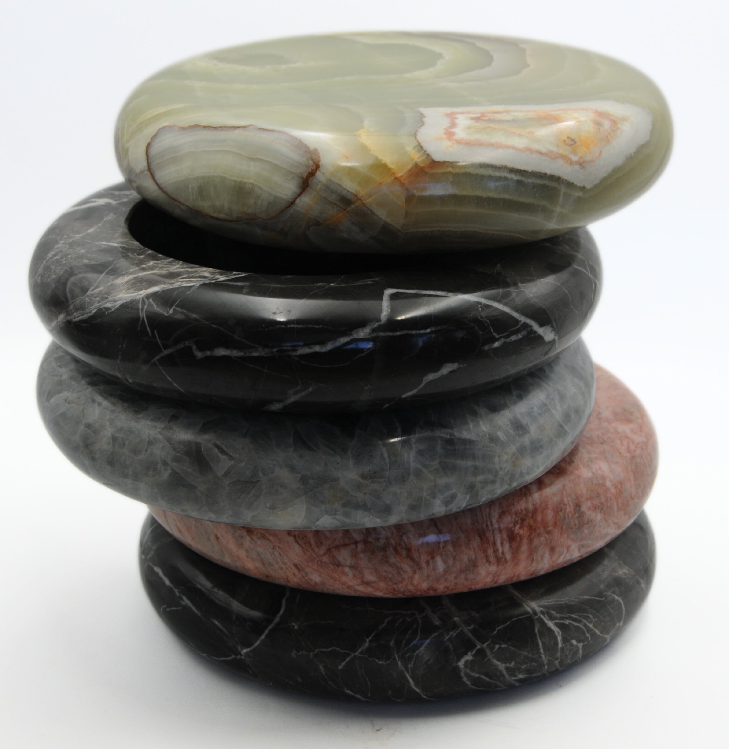 'Olo' Marble Nightstand — alternate view