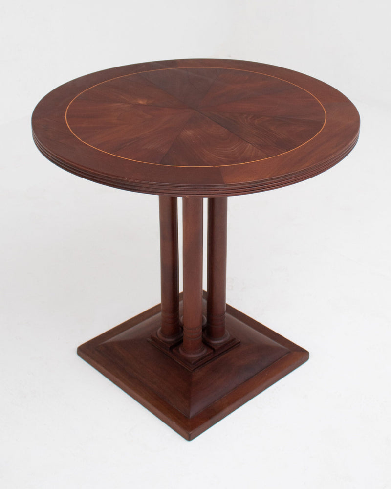 Art Deco Table in Walnut by Malata Antwerp | The Oblist