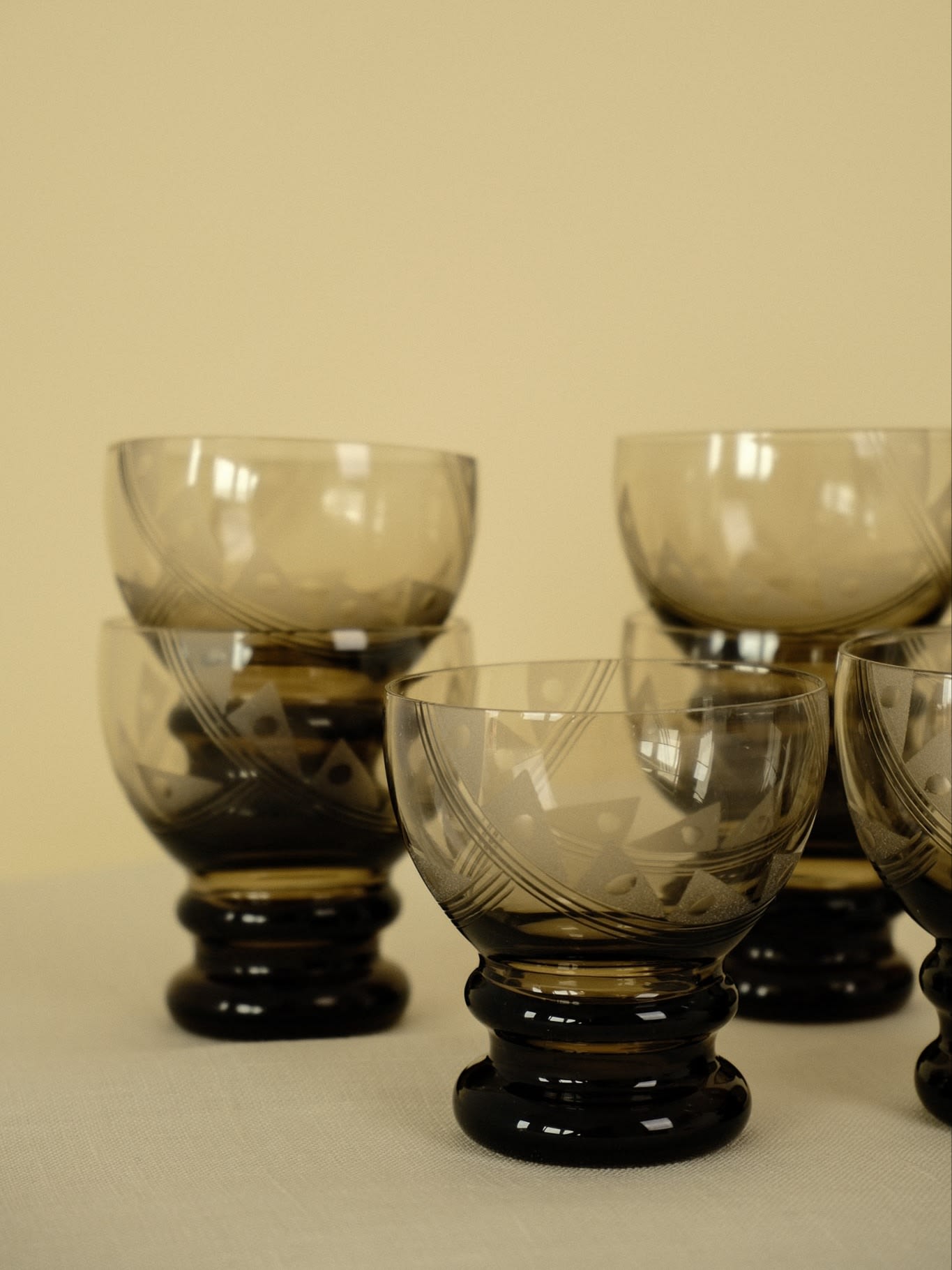 Smoked Glass Aperitif Set — in context