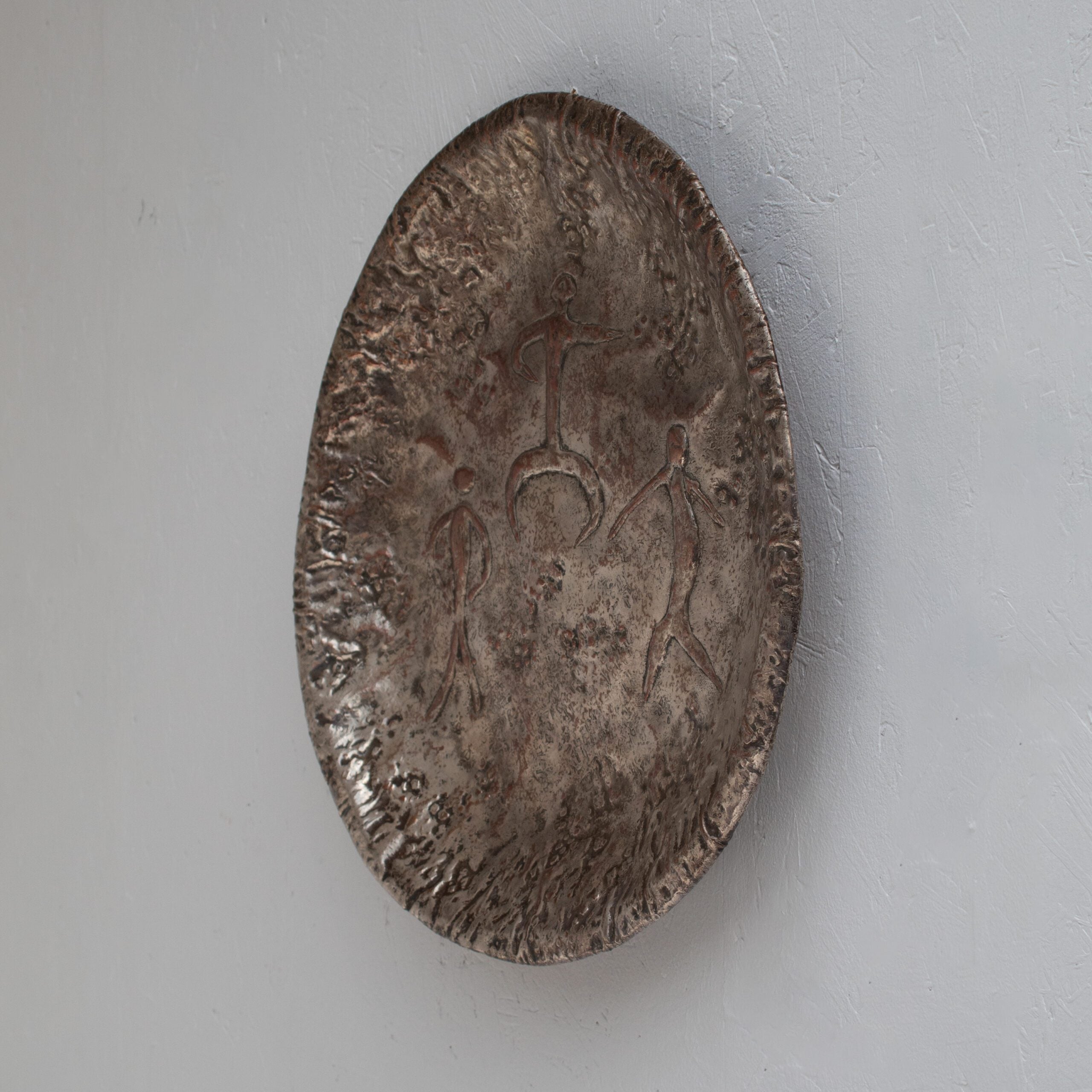 Bragalini Hammered Metal Wall Sculpture — alternate view