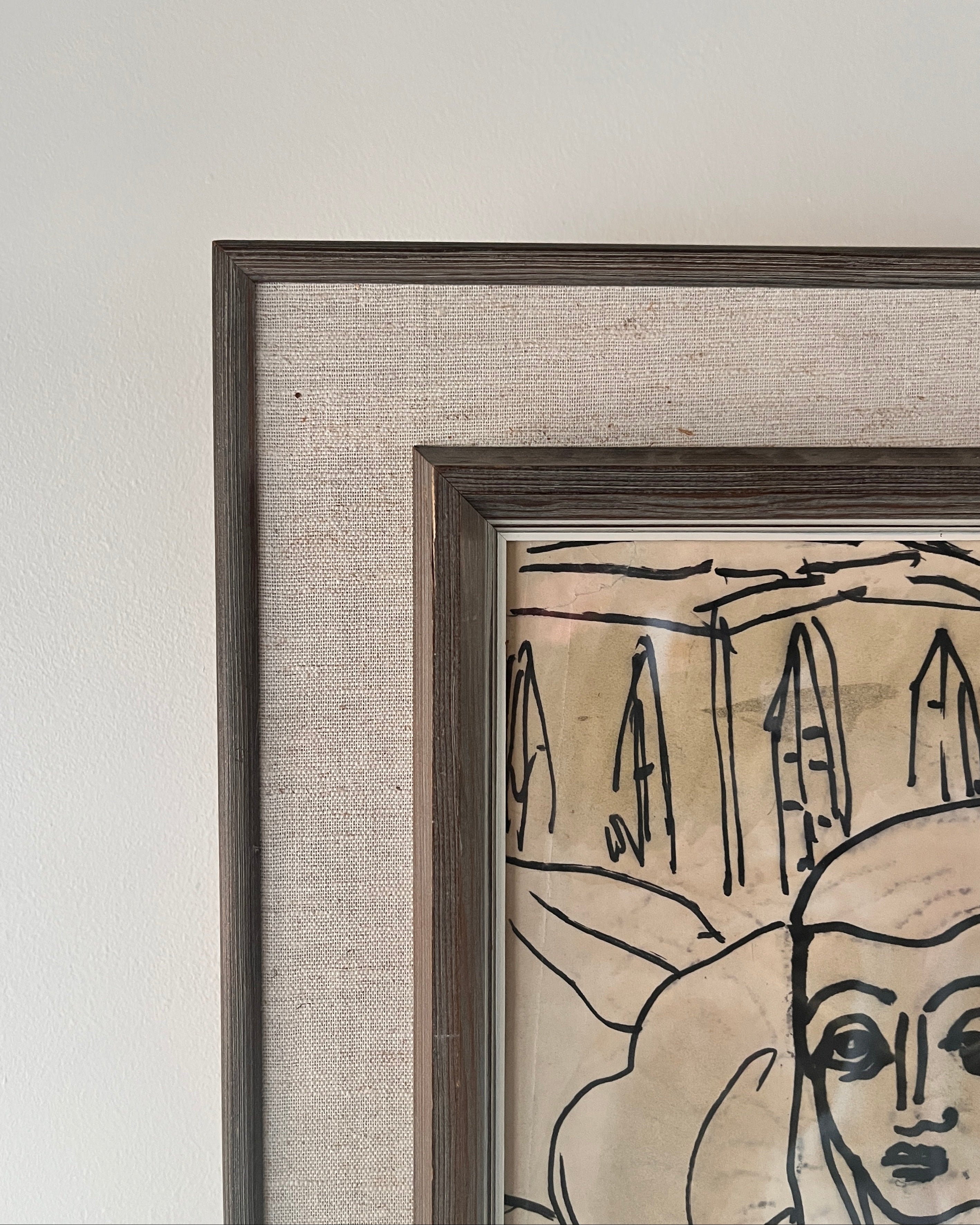 Encre sur papier du milieu du siècle par Erik Heinerttz