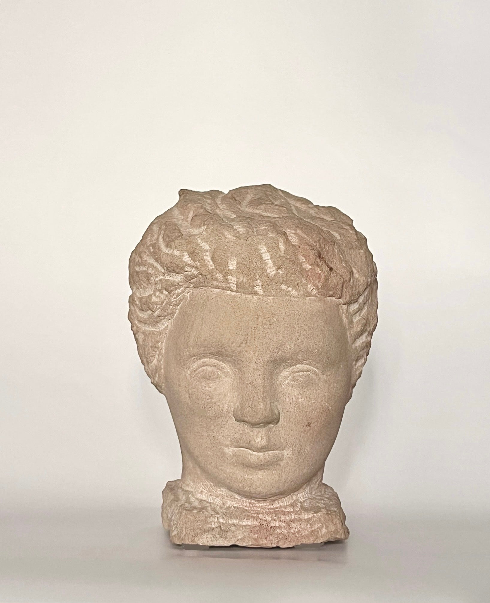 Stone Bust by Helge W. Högbom 1950s