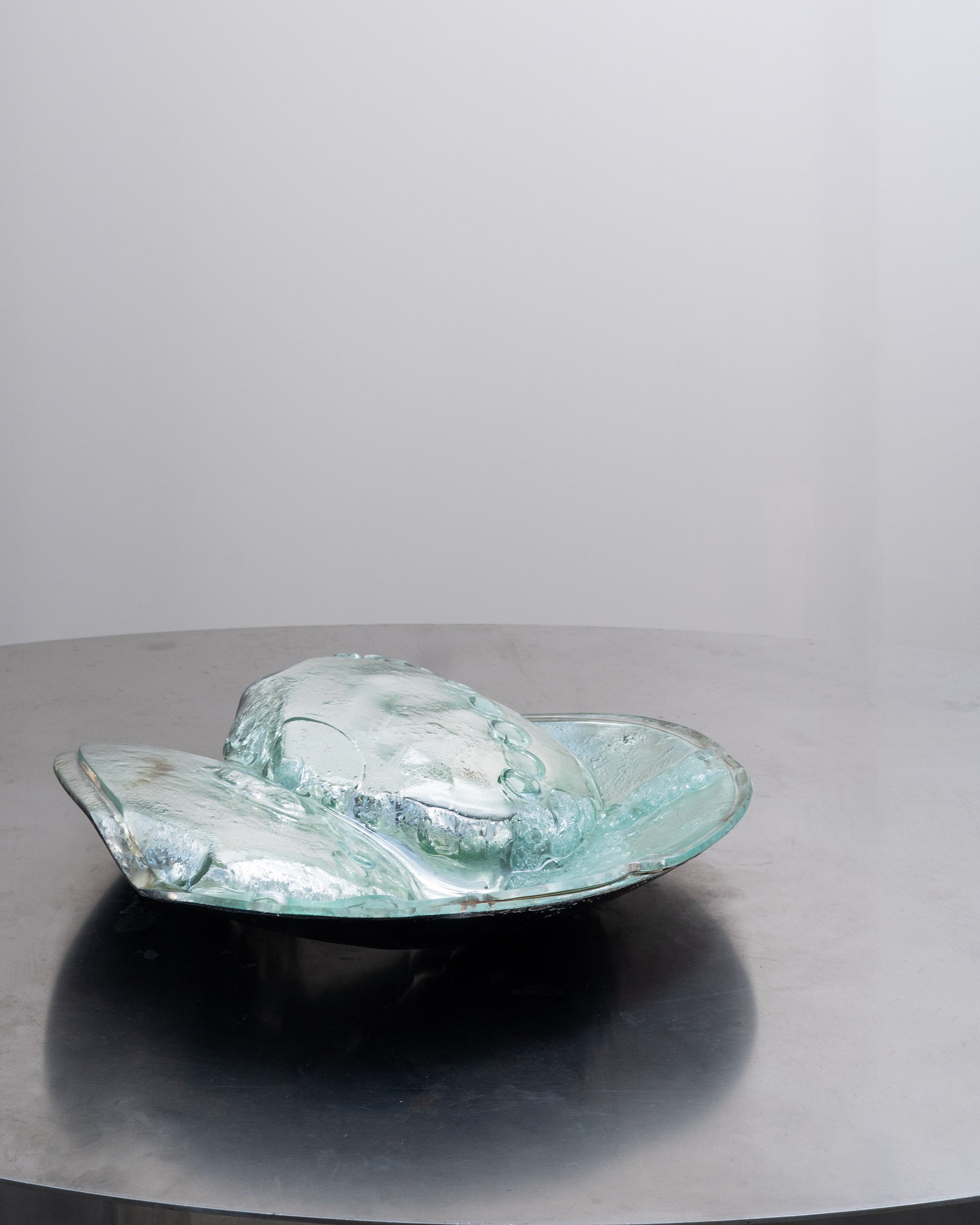 'Lunar Maria' Sculptural Glass Centrepiece Bowl by Christopher Matthews, 2025 — alternate view