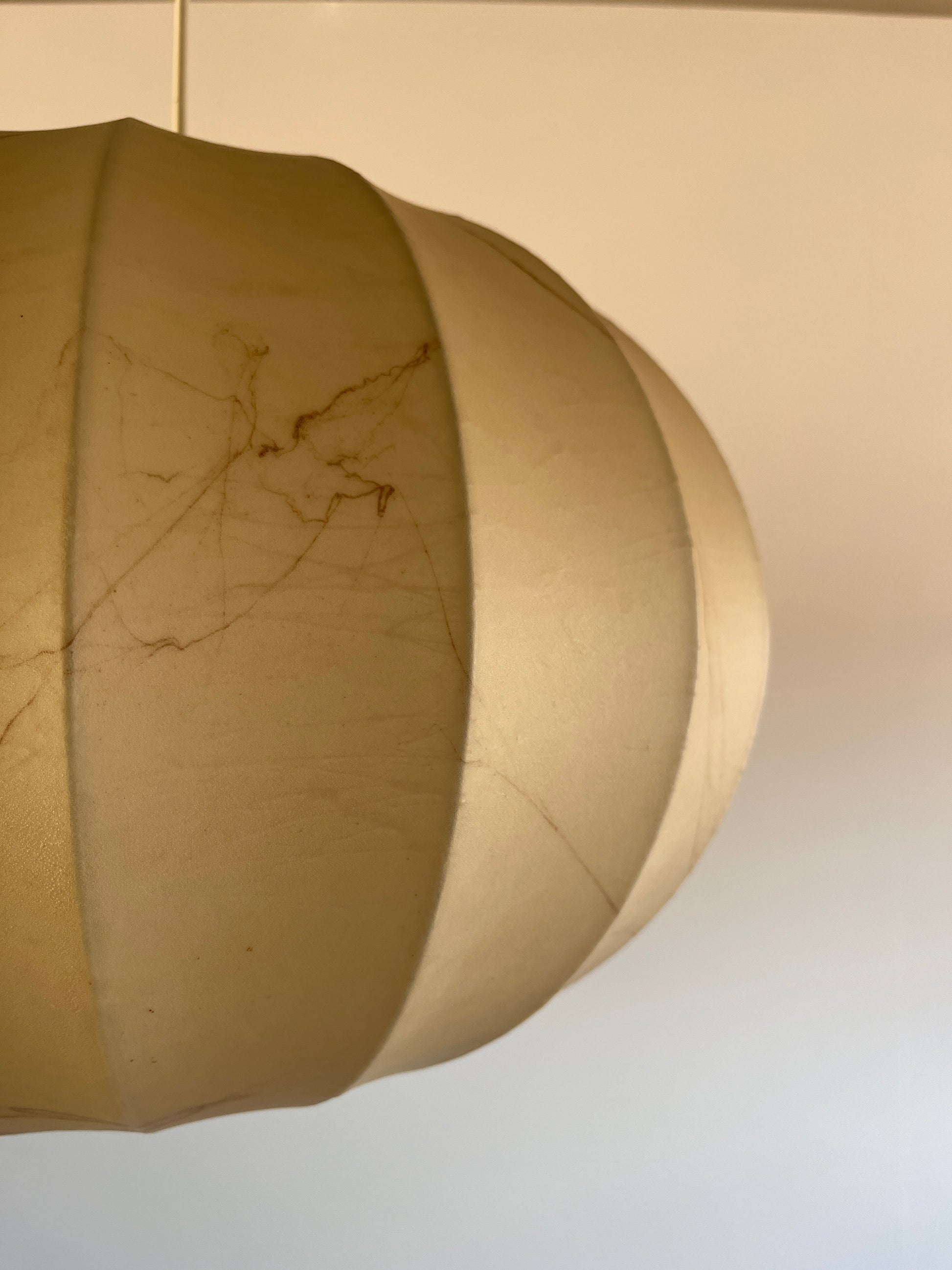 Large Cocoon Pendant Light by Achille Castiglioni for Flos, 1960s — lifestyle setting