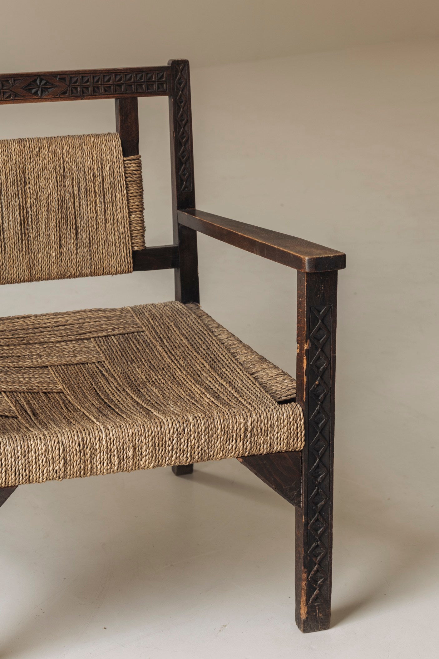French Modernist Easy Chairs in the Manner of Francis Jourdain, 1940s — in context