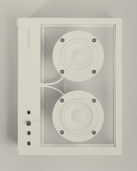 Small Transparent Speaker White - Bluetooth