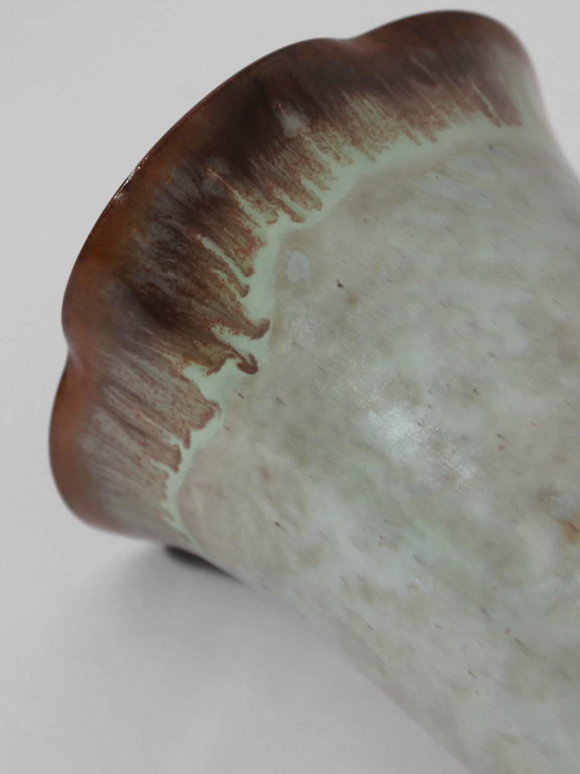 Vase en céramique turquoise Art déco par Christer Heijl, Suède, années 1930