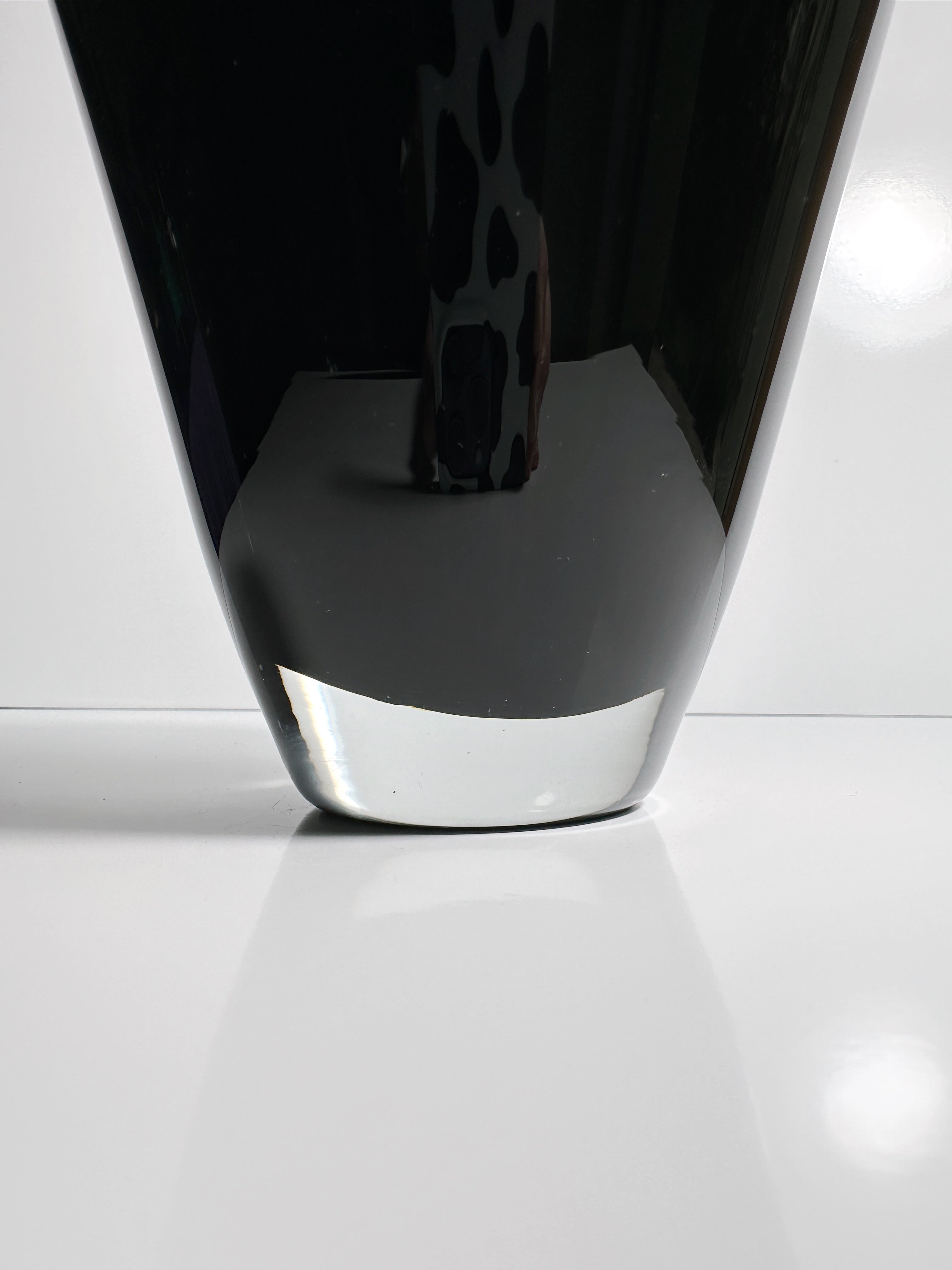 1950s Black Murano Vase by Paolo Venini