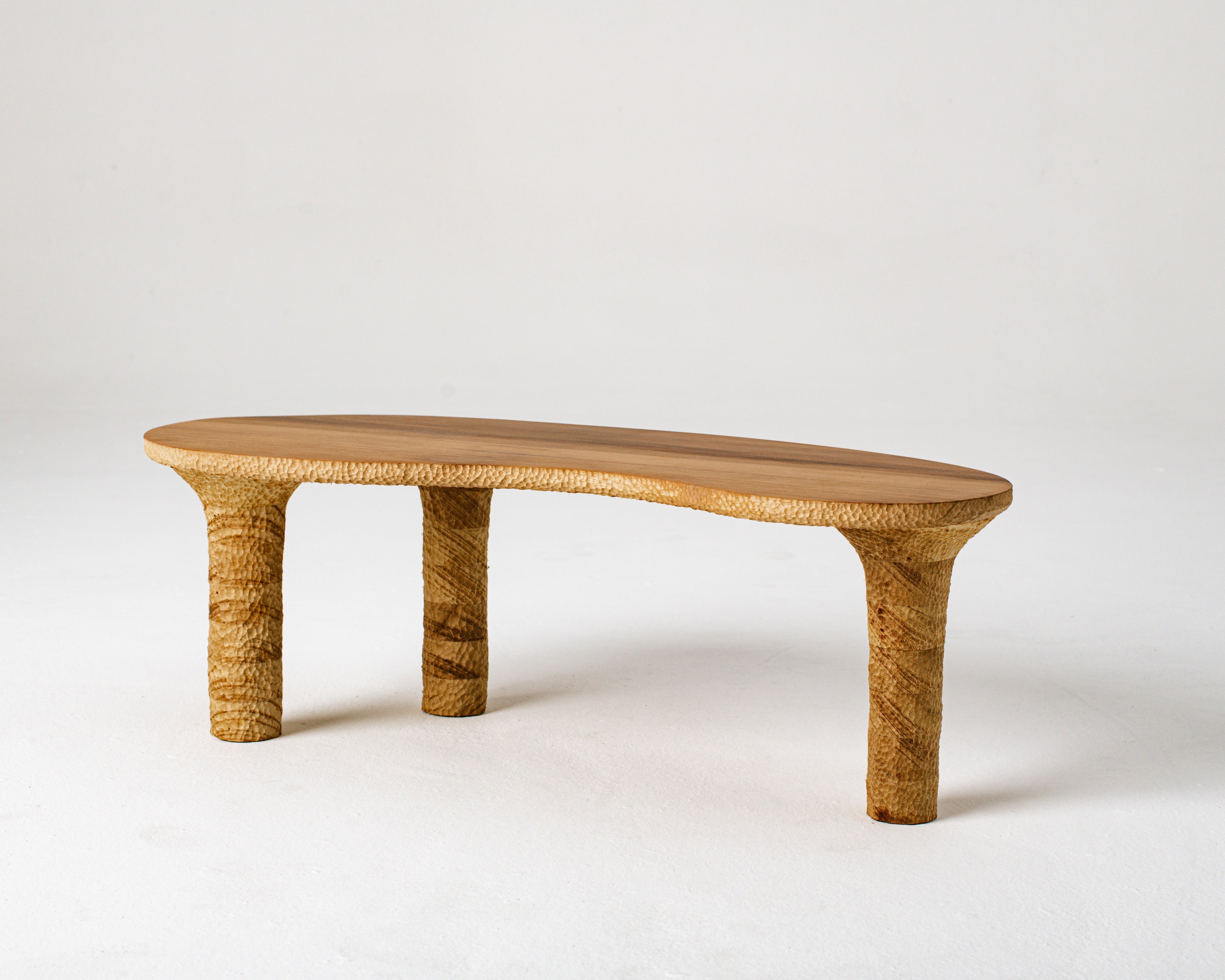 Table basse texturée biologique