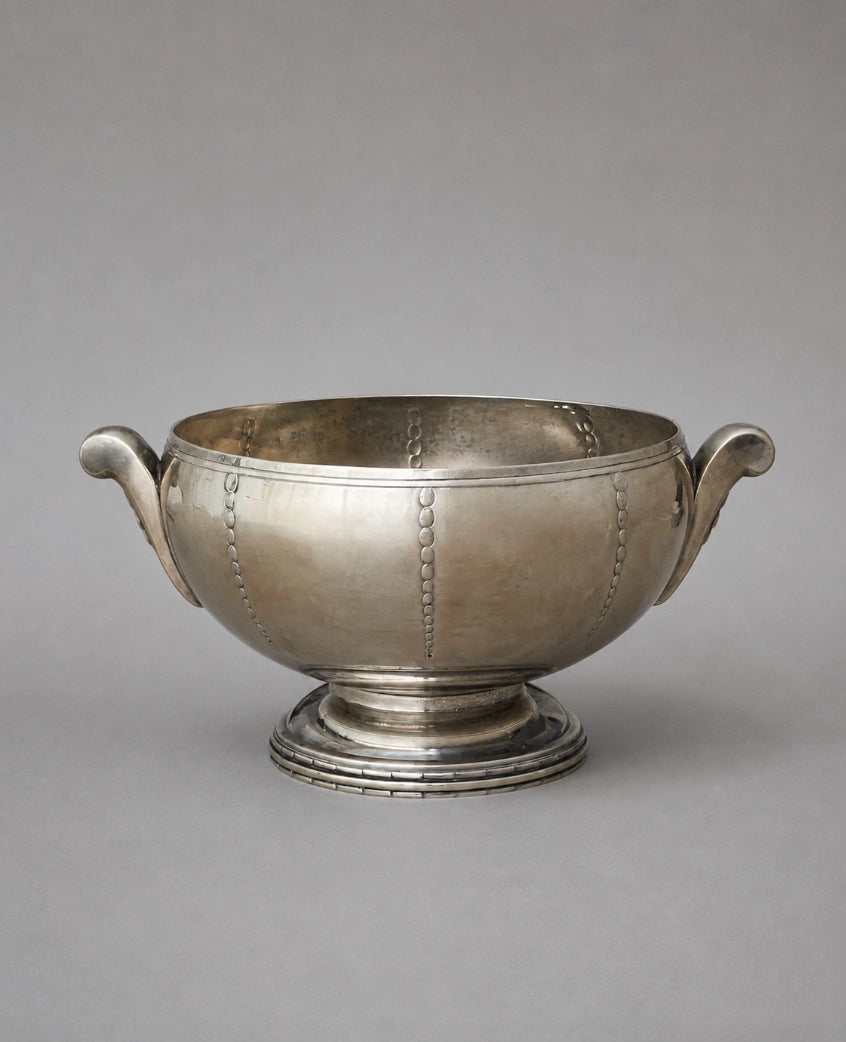 1970s French Vintage Silver Plated Table Bowl / Centerpiece Bucket by Blisse | The Oblist