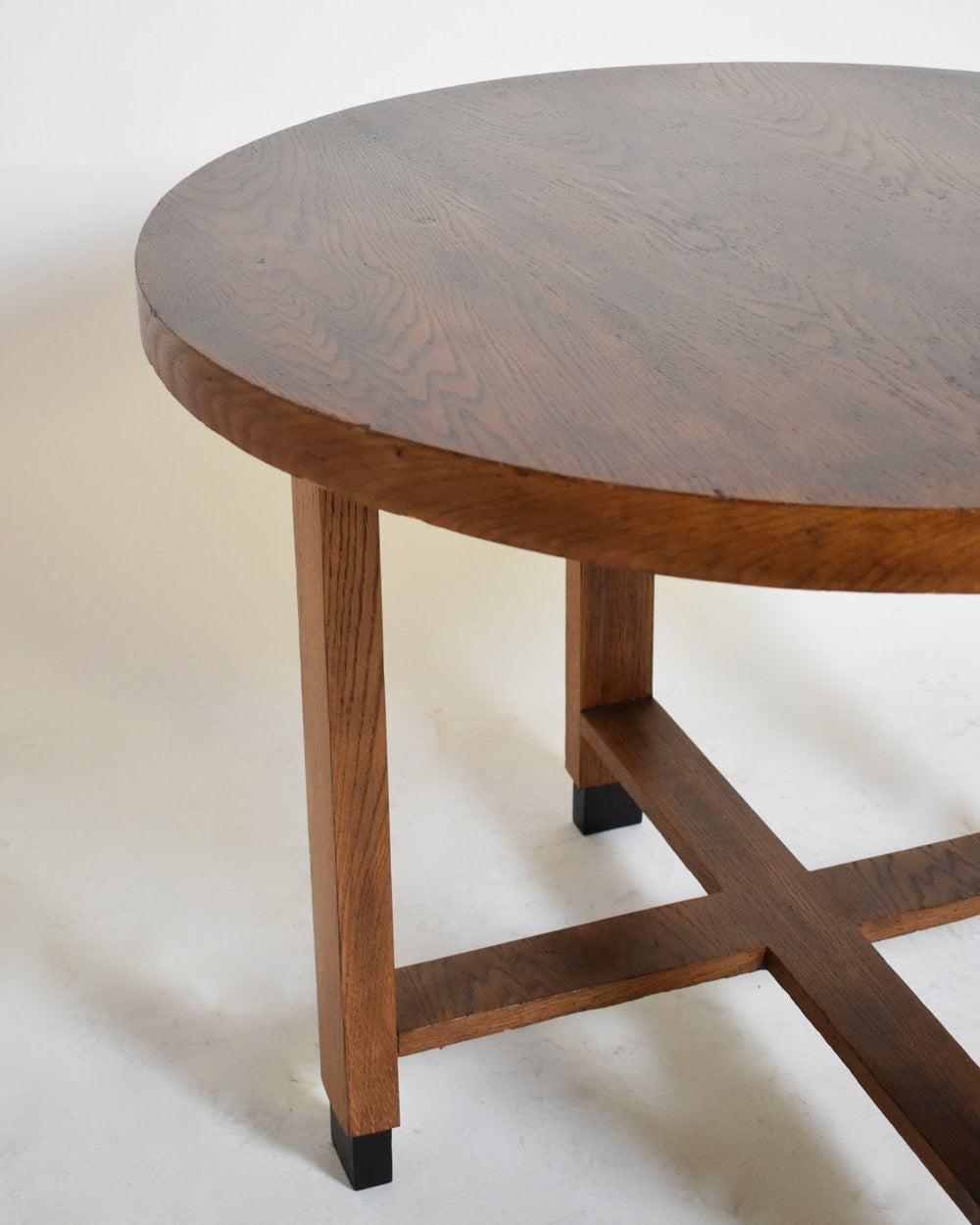 Amsterdam School Round Pedestal Table, 1930s