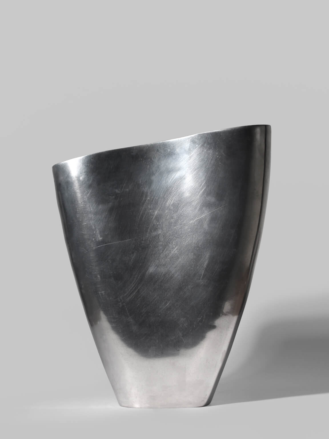 Polished Aluminum "Anatomi" Large Vase by Anna Efverlund by Vintage Stories | The Oblist