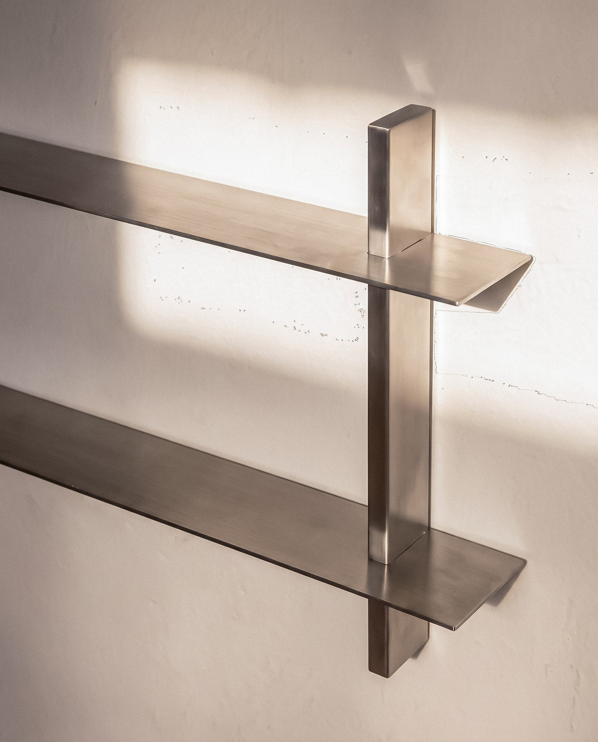 Essential Steel Wall Shelf — side angle