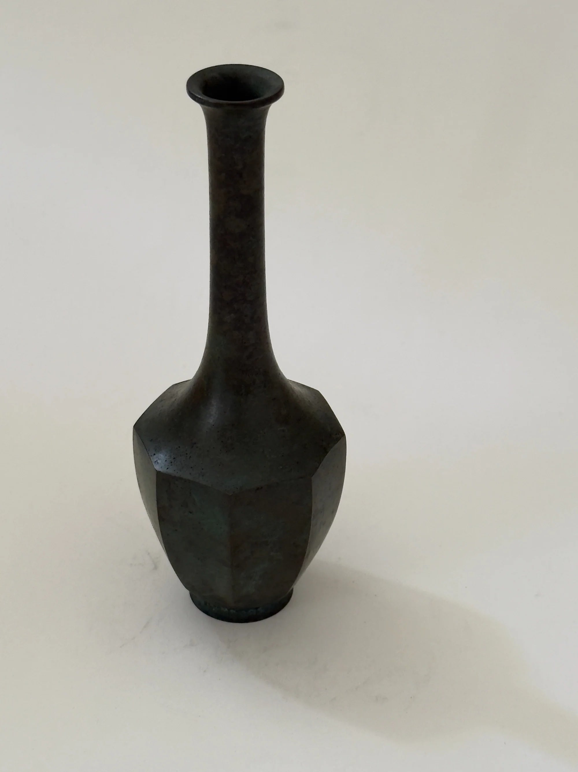 Vase Rare Japanese Hexagonal Bronze Vase | The Oblist
