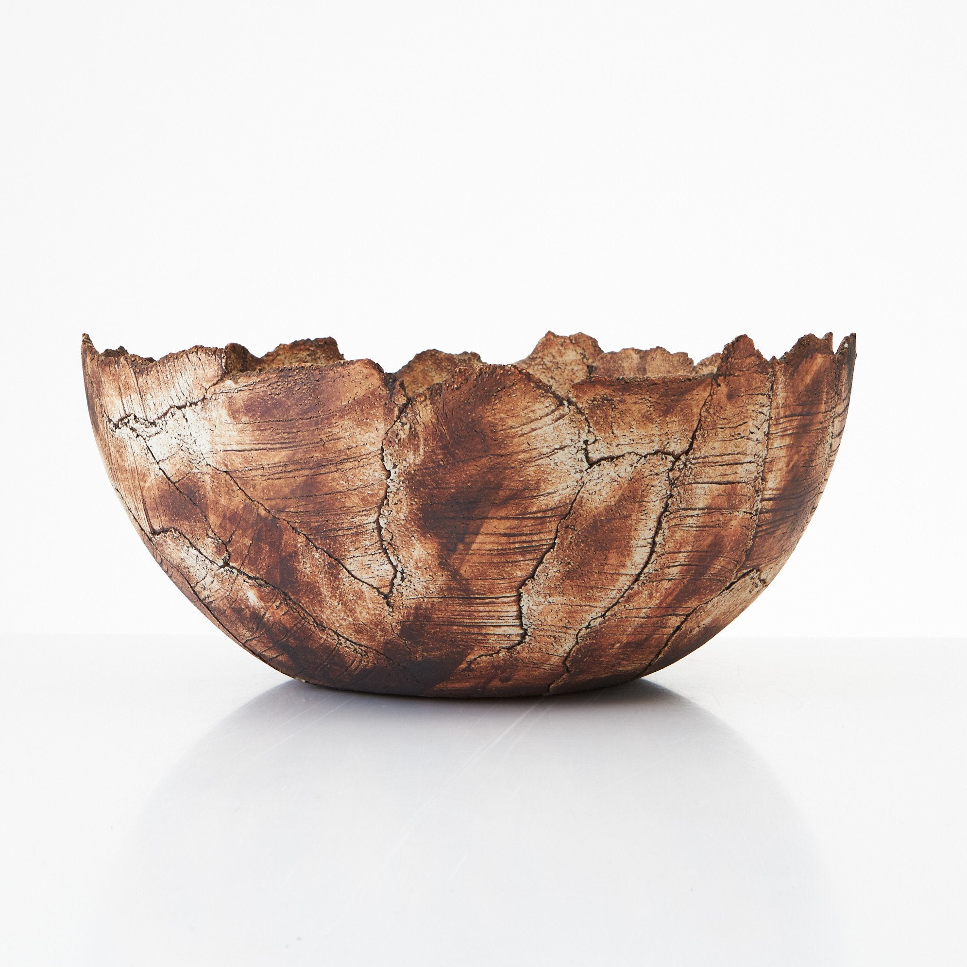 Very large stoneware bowl by Ulla Viotti — lifestyle setting