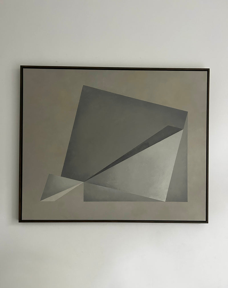 Turning Point' Painting by Iris Bavelaar | The Oblist — modern gray tones, contemporary design