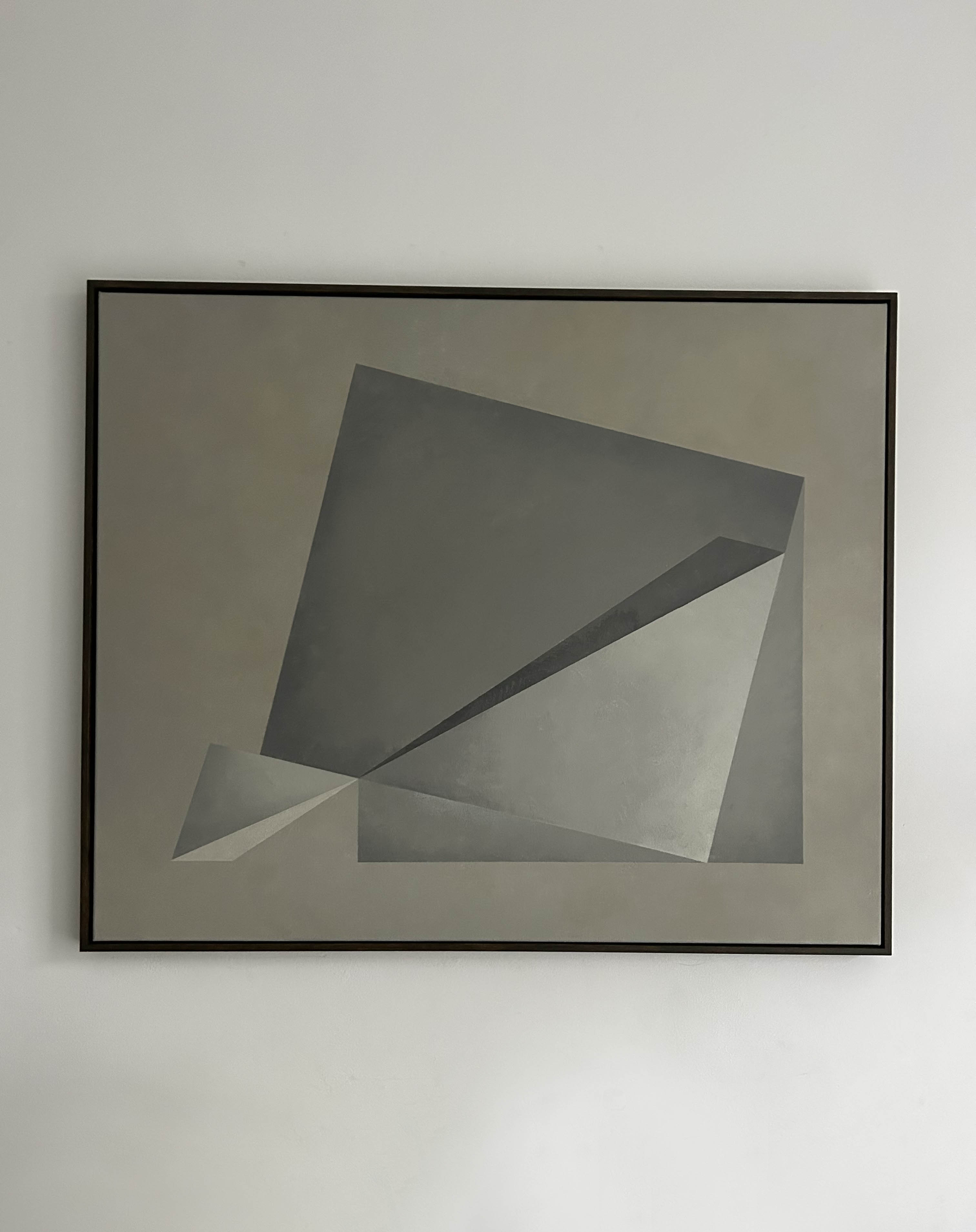 Turning Point' Painting by Iris Bavelaar | The Oblist — modern gray tones, contemporary design