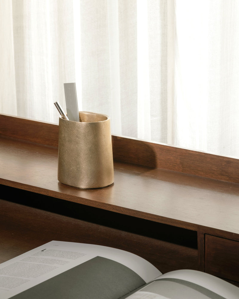 Taper Pen Stand by Stem | The Oblist — handcrafted brass material