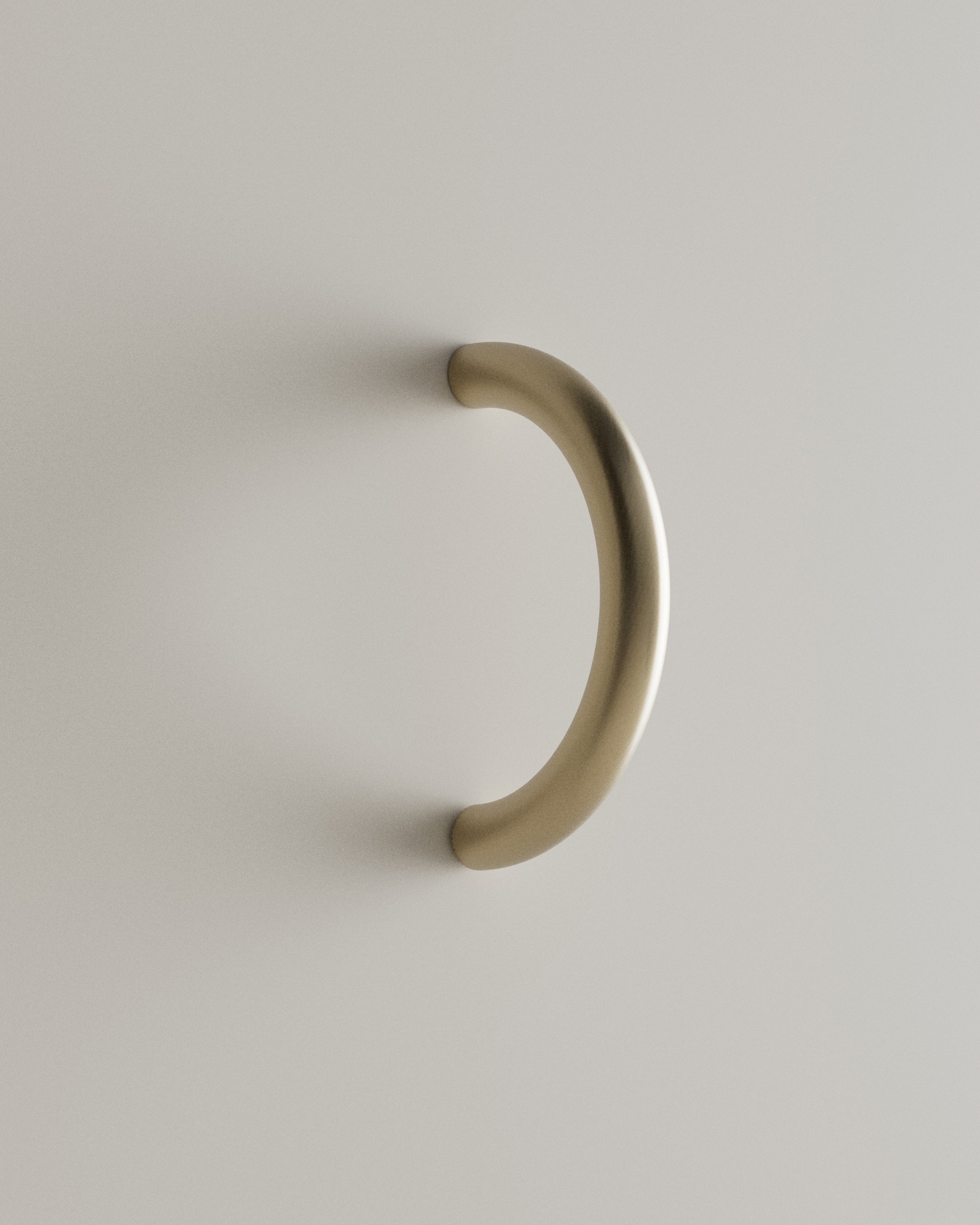 CERCLE Cabinet Pull Thin (2 sizes) by Maha Alavi | The Oblist — brushed brass finish