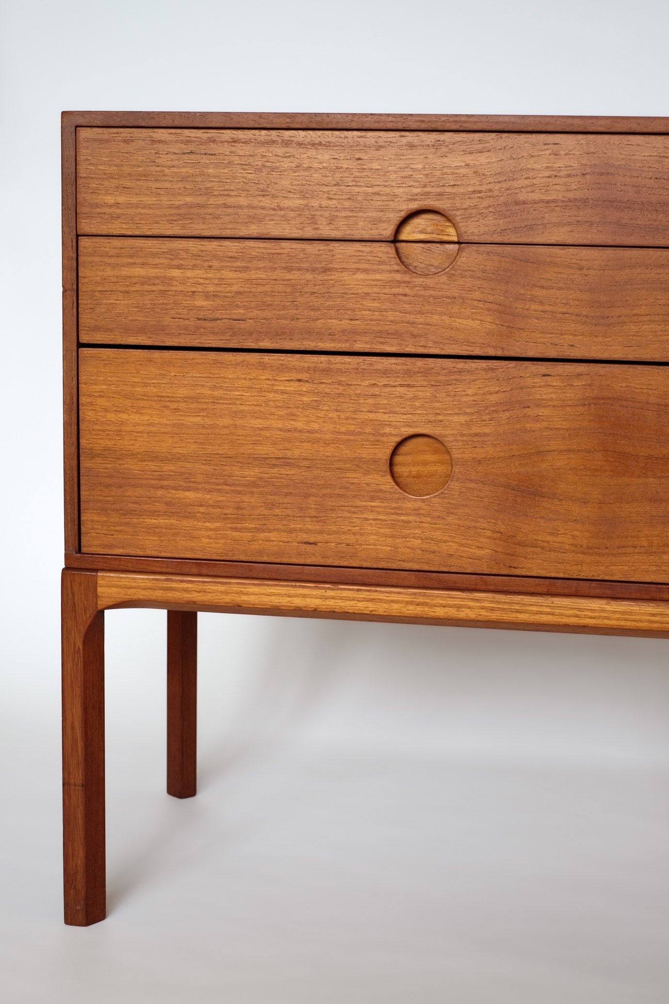 Mid-Century Danish Teak Chest of Drawers by Aksel Kjersgaard — lifestyle setting