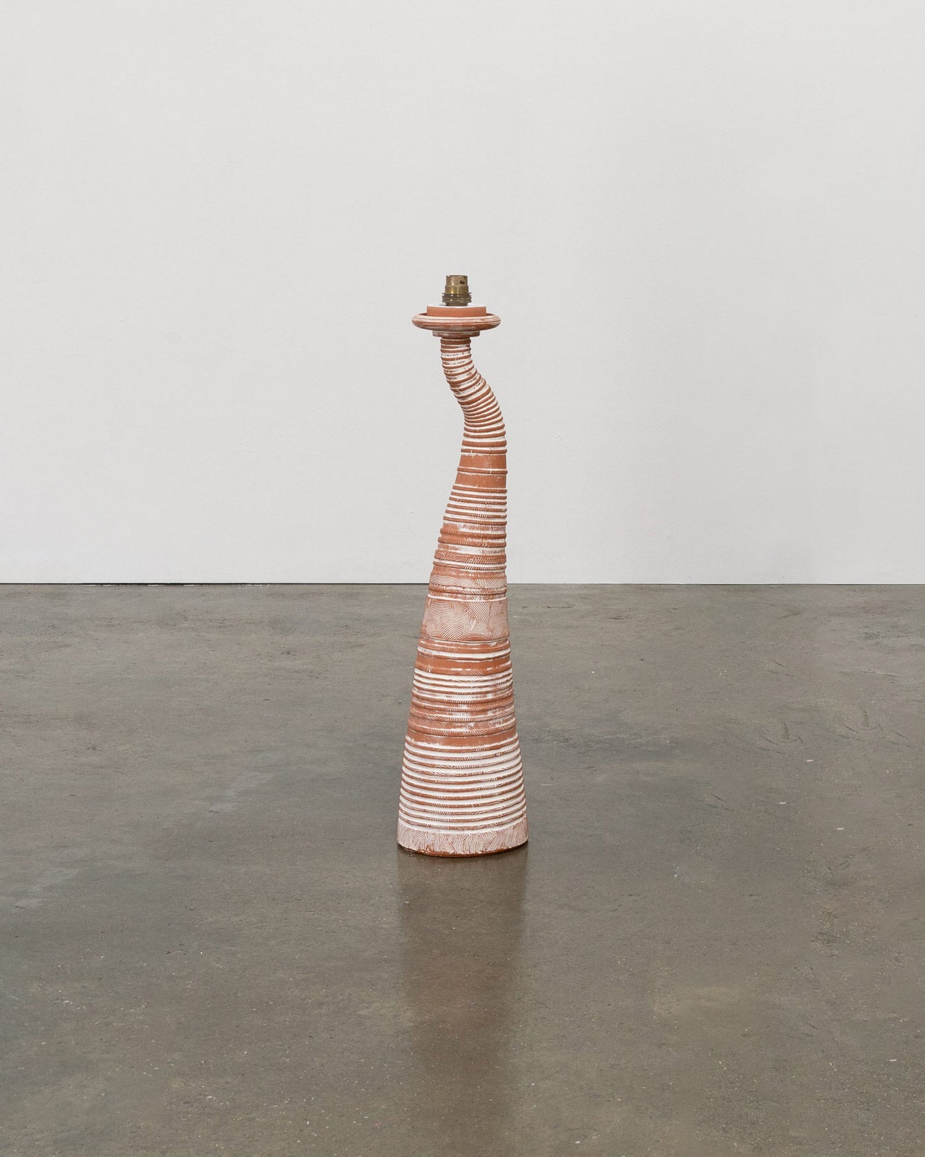 Lampe Sculpturale en Terre Cuite Vintage