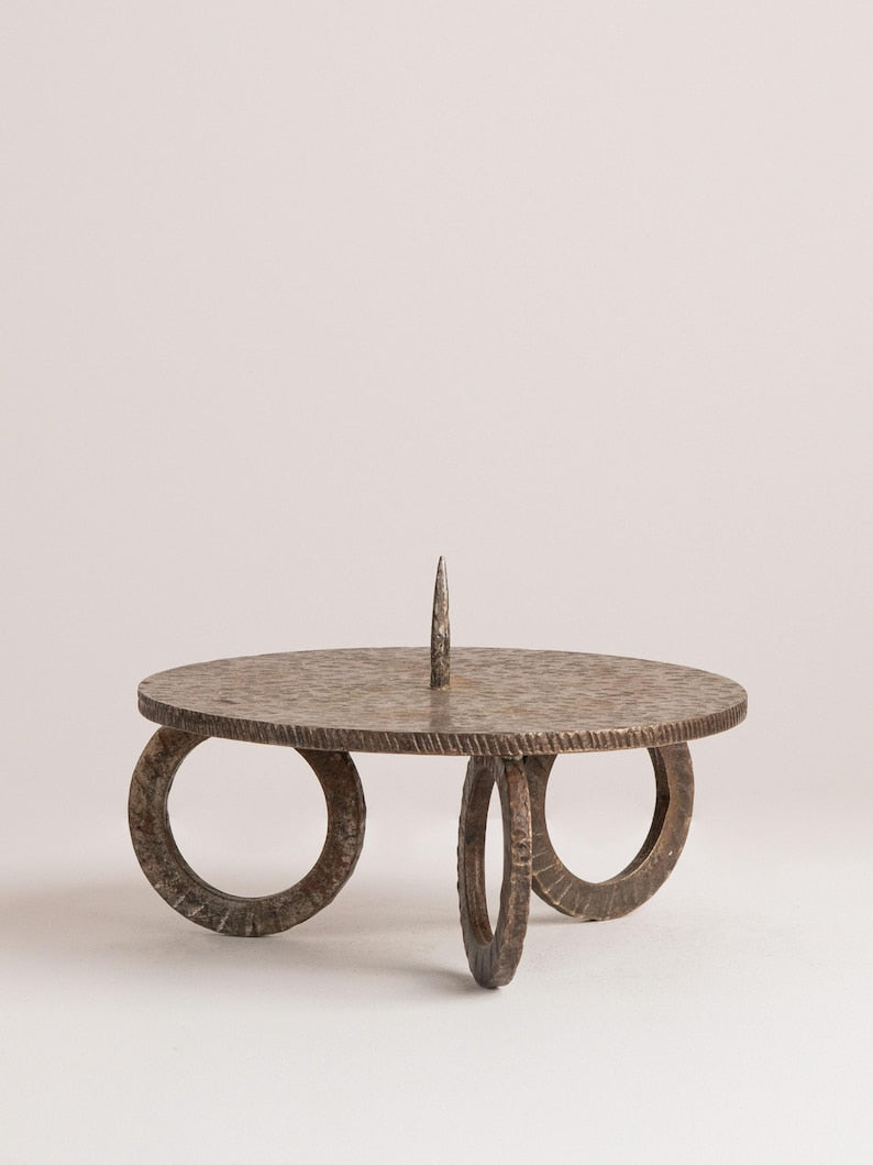 Vintage Brutalist Single Candleholder by Studio Ecubed | The Oblist