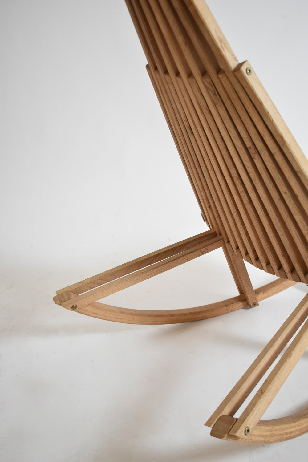 Wooden Rocking Chair, 1980s — lifestyle setting