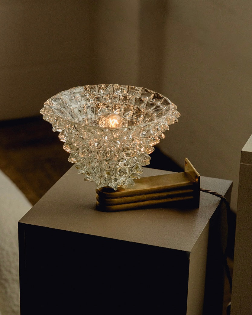 Pair of Barovier & Toso Rostrato Murano Wall Lights