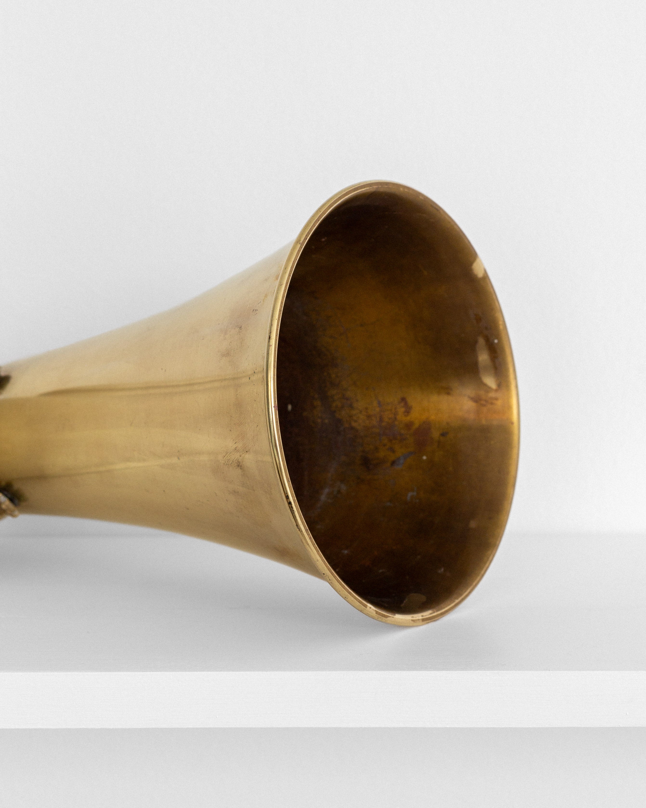 Grand Vase en Laiton Art Déco par Ystad-Metall, Années 1930