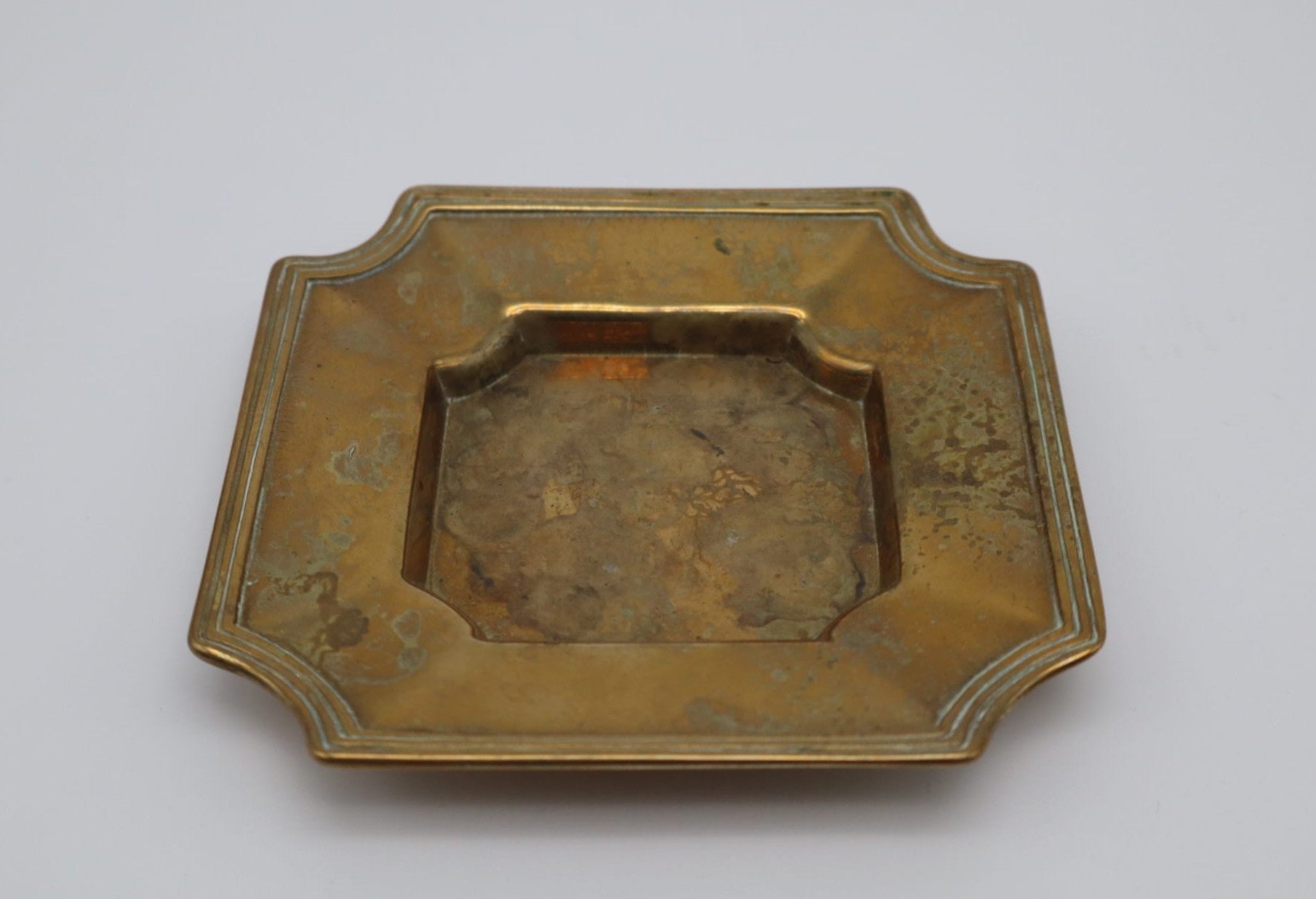 Italian Brass Vide Poche, 1960s — side angle