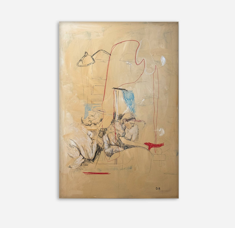 Contemporary Painting ' After talking' by Dovile Bernotaite | The Oblist