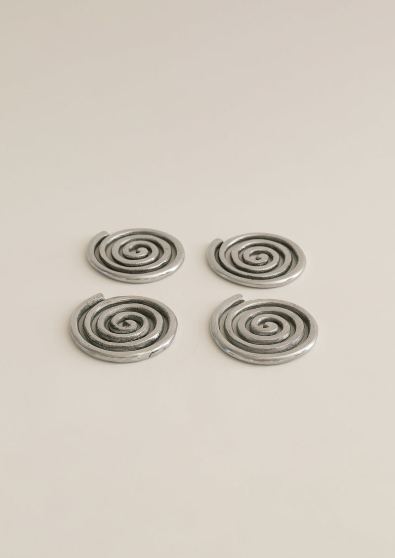 Spiral Coasters by Sophie Lou Jacobsen – Set of 4 by Sophie Lou Jacobsen | The Oblist