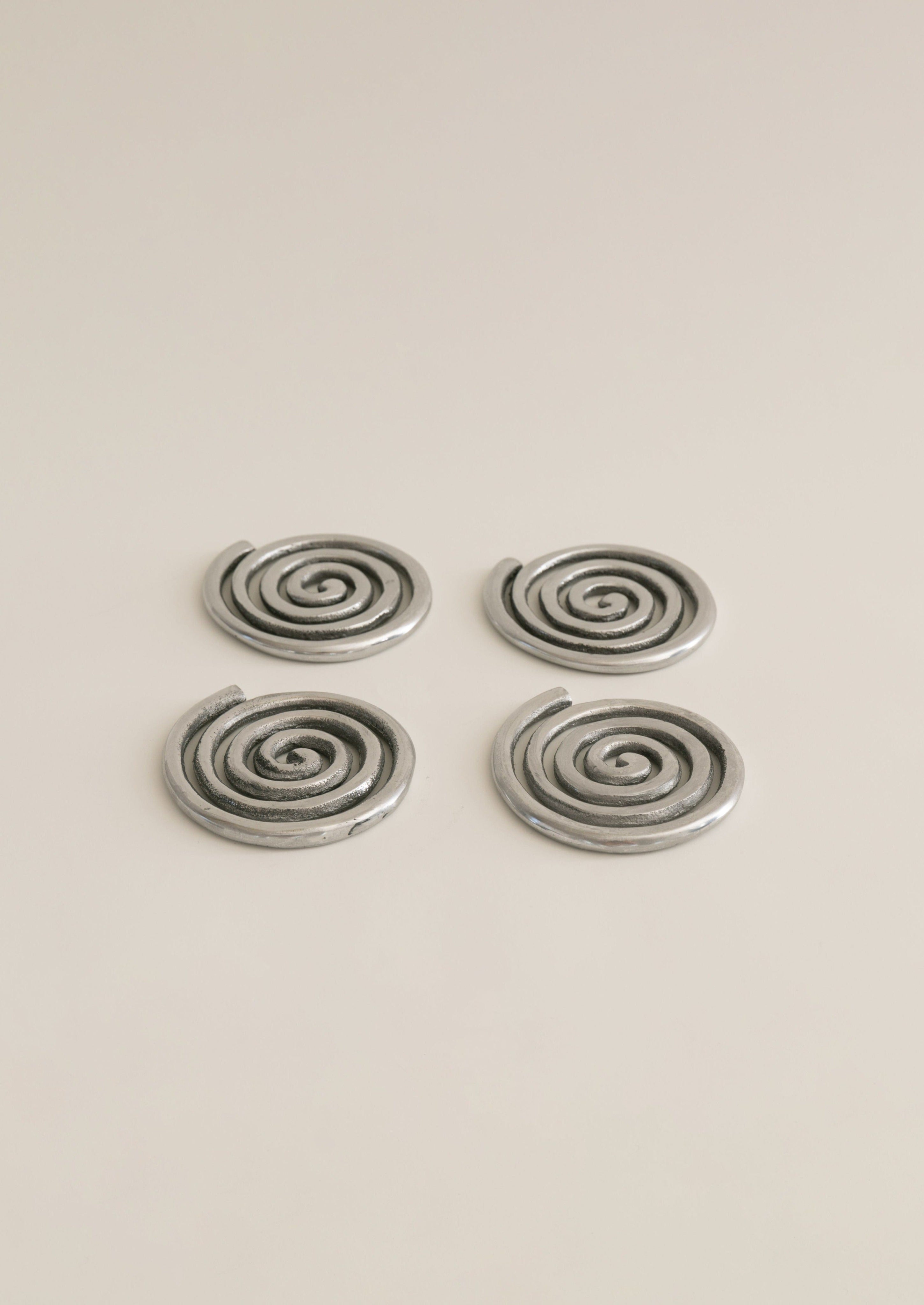 Spiral Coasters by Sophie Lou Jacobsen – Set of 4 by Sophie Lou Jacobsen | The Oblist