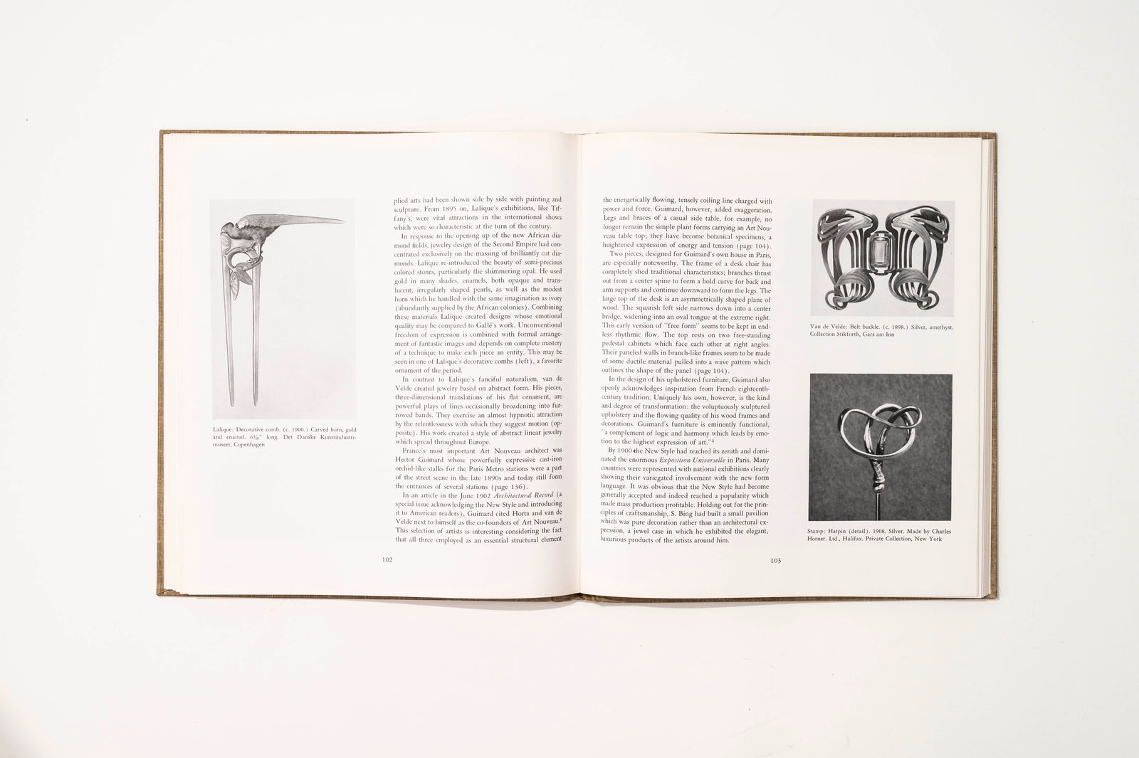 Art Nouveau, Art and Design at the Turn of the Century, MoMA, 1959 Interiors Book — close-up