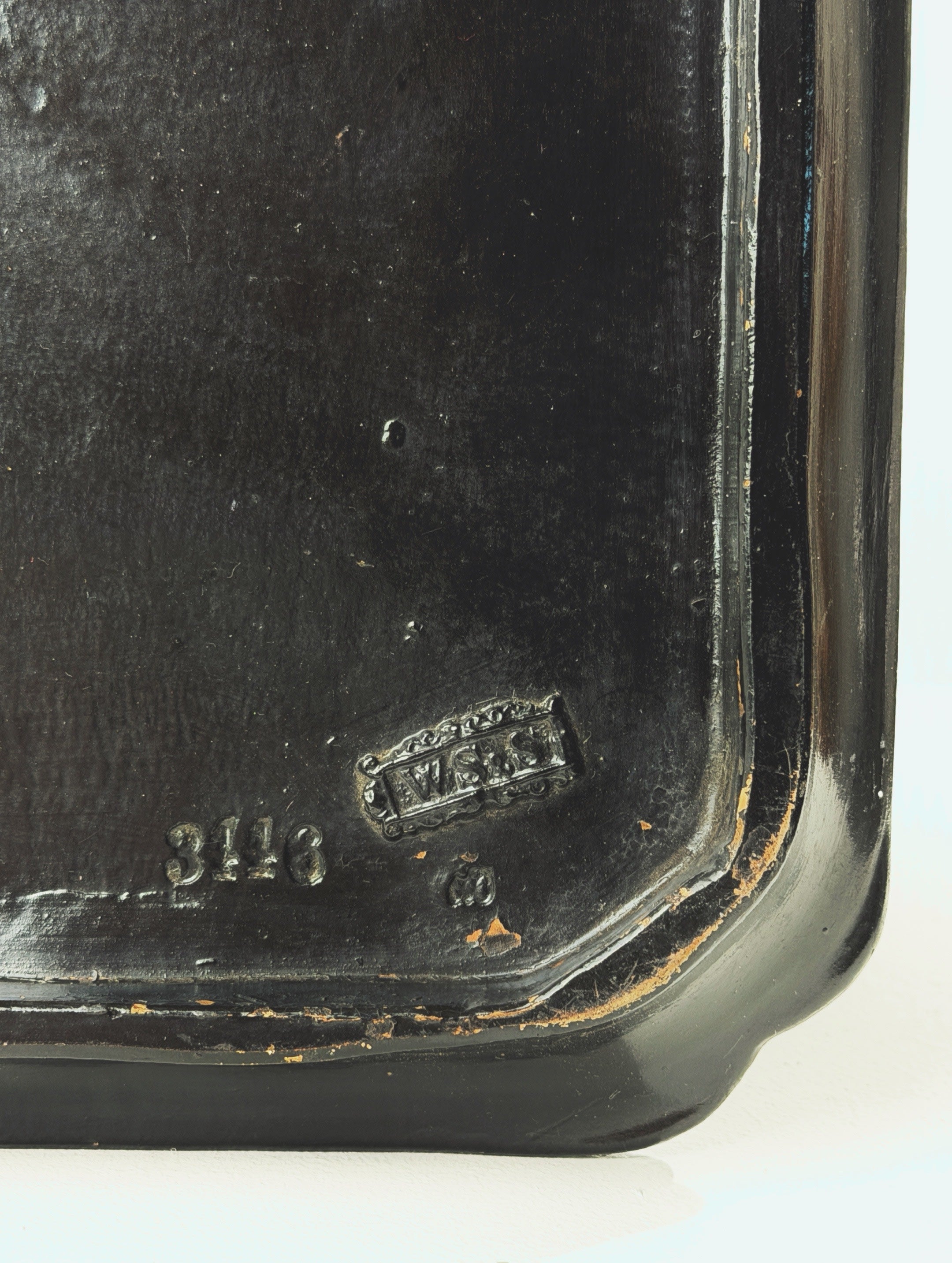 Rectangular Decorative Tray by Wilhelm Schiller & Sons, Bohemia, circa 1900.