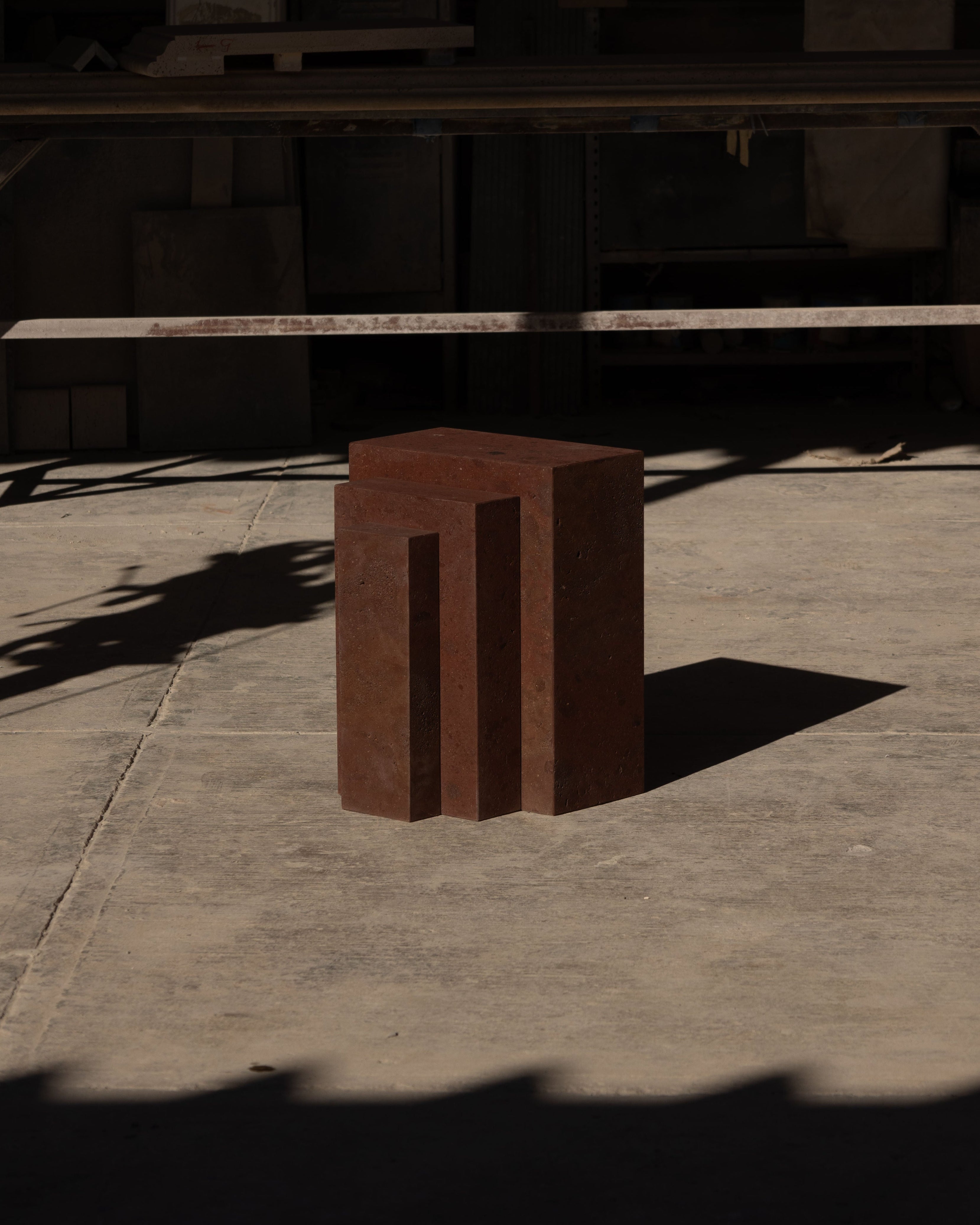 'Coa' Side Table Tezontle — detail view