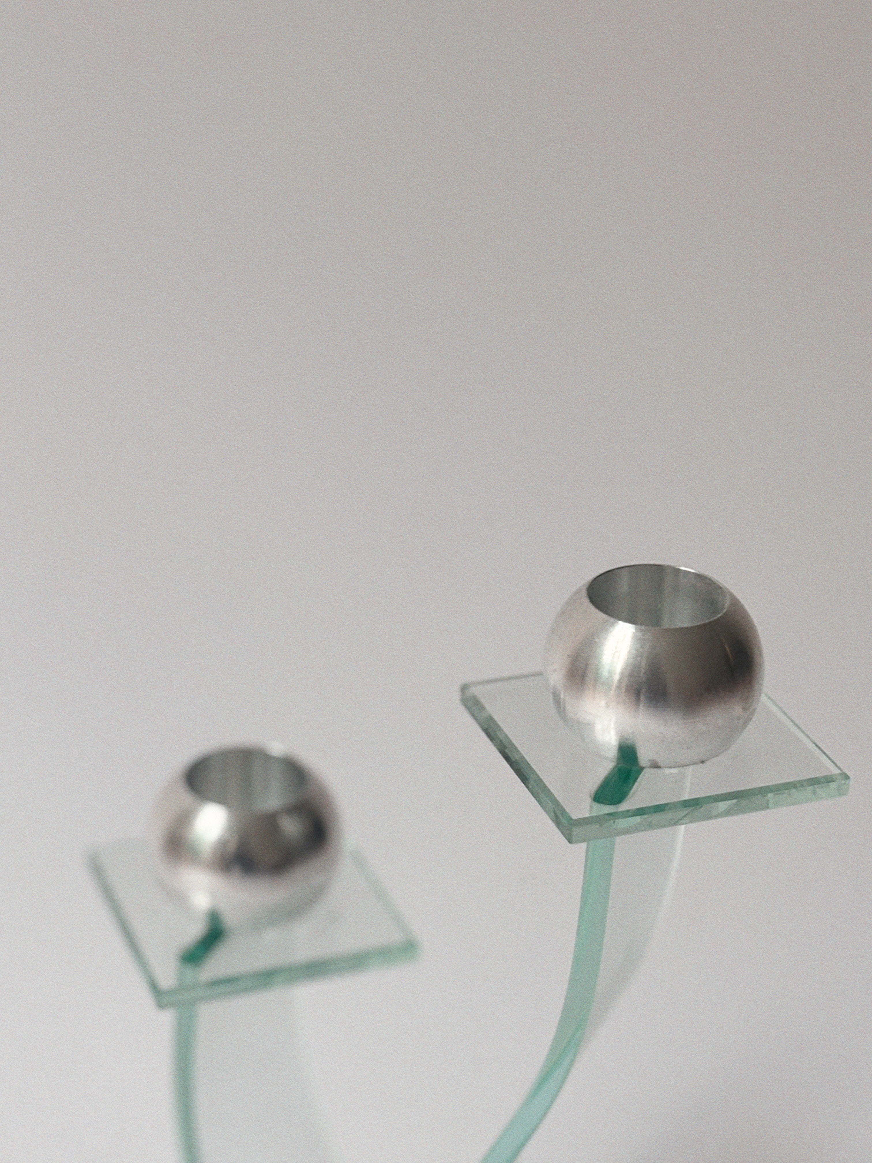 Postmodern Glass Candlestick, Germany — lifestyle setting