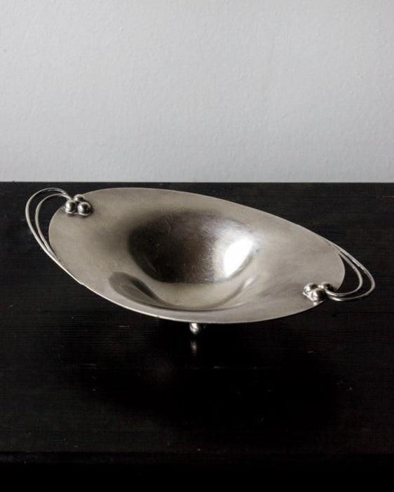1930s Dutch Art Deco Silver-Plated Berry Bowl by Blisse | The Oblist