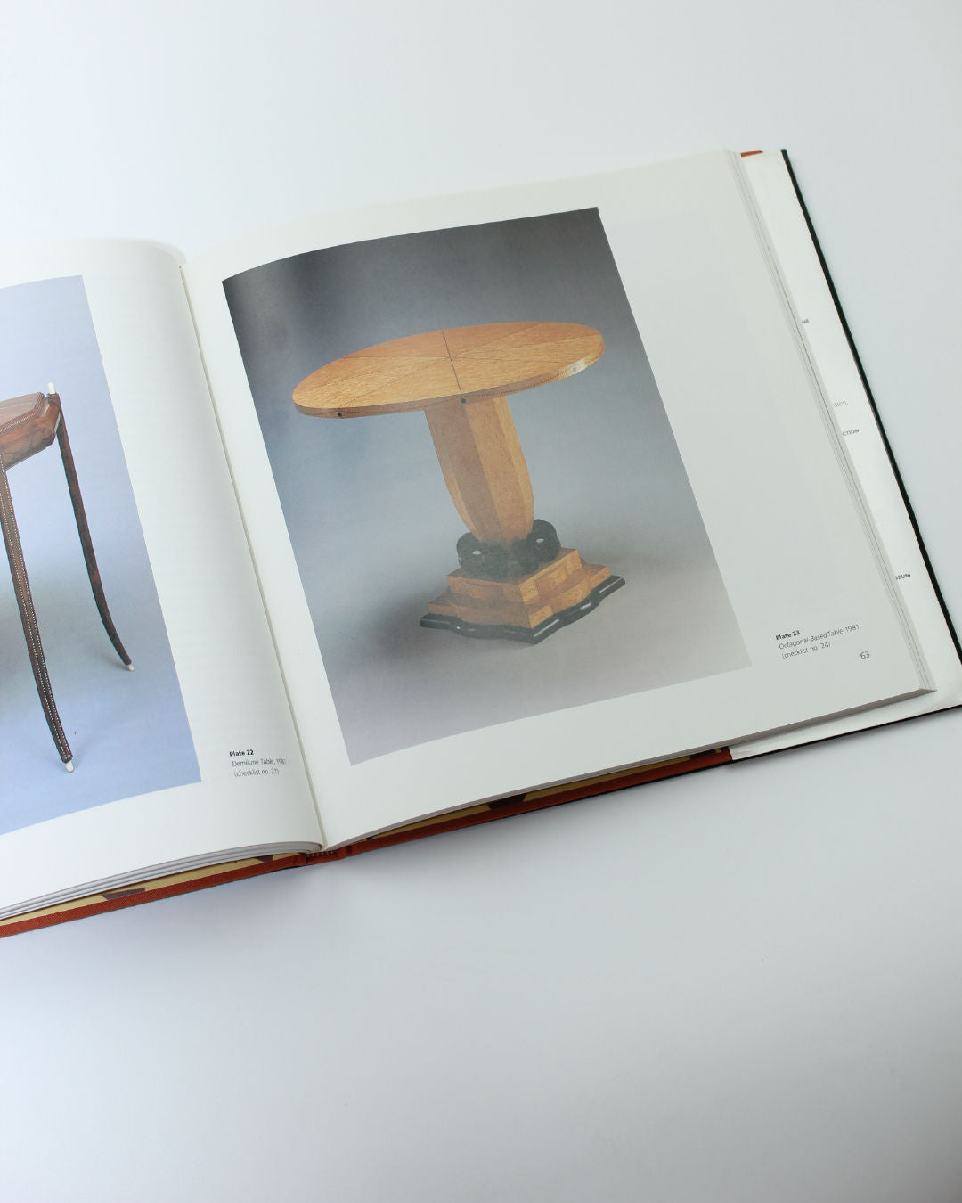 Furniture by Wendell Castle Book — top view of round wooden table