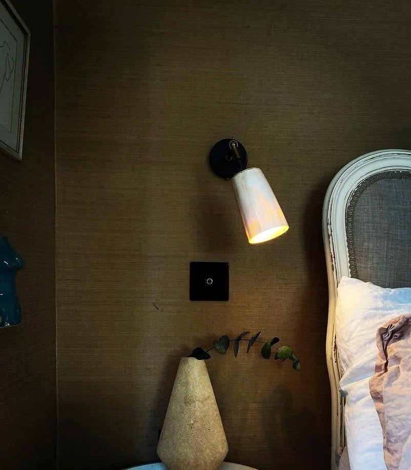 Horn Wall Light in Brass — in context