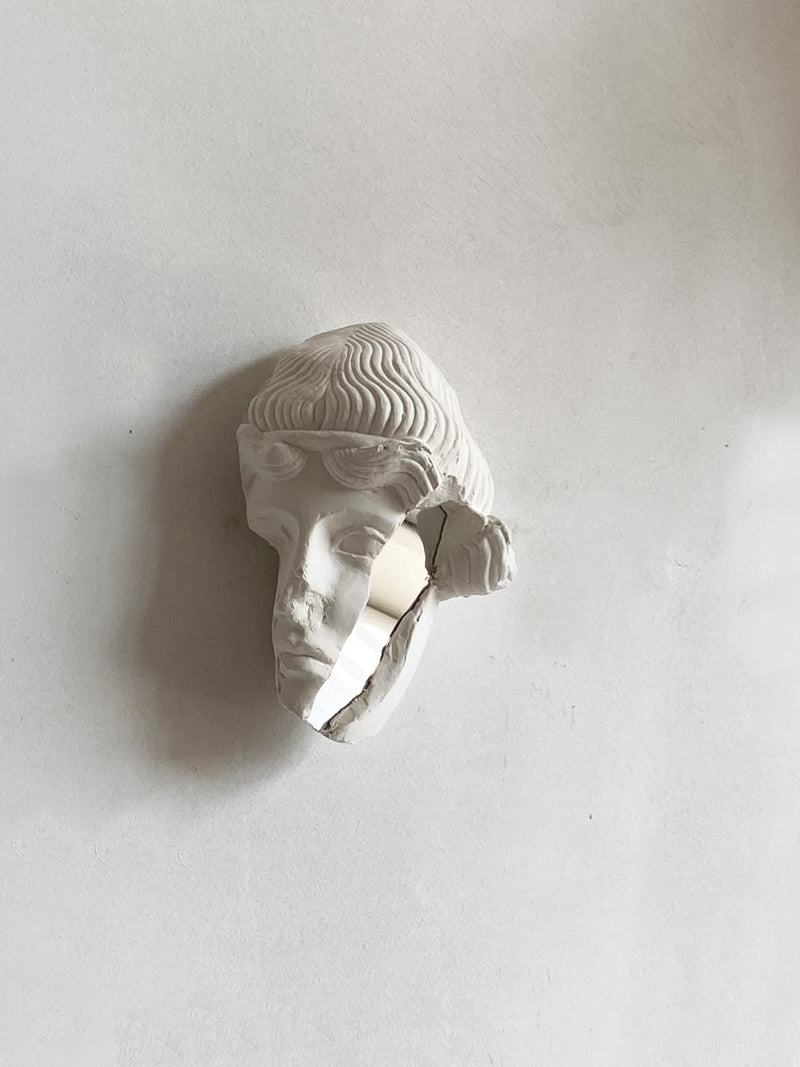 Réflexion #1 by Marina Mankarios | The Oblist — white plaster, contemporary design