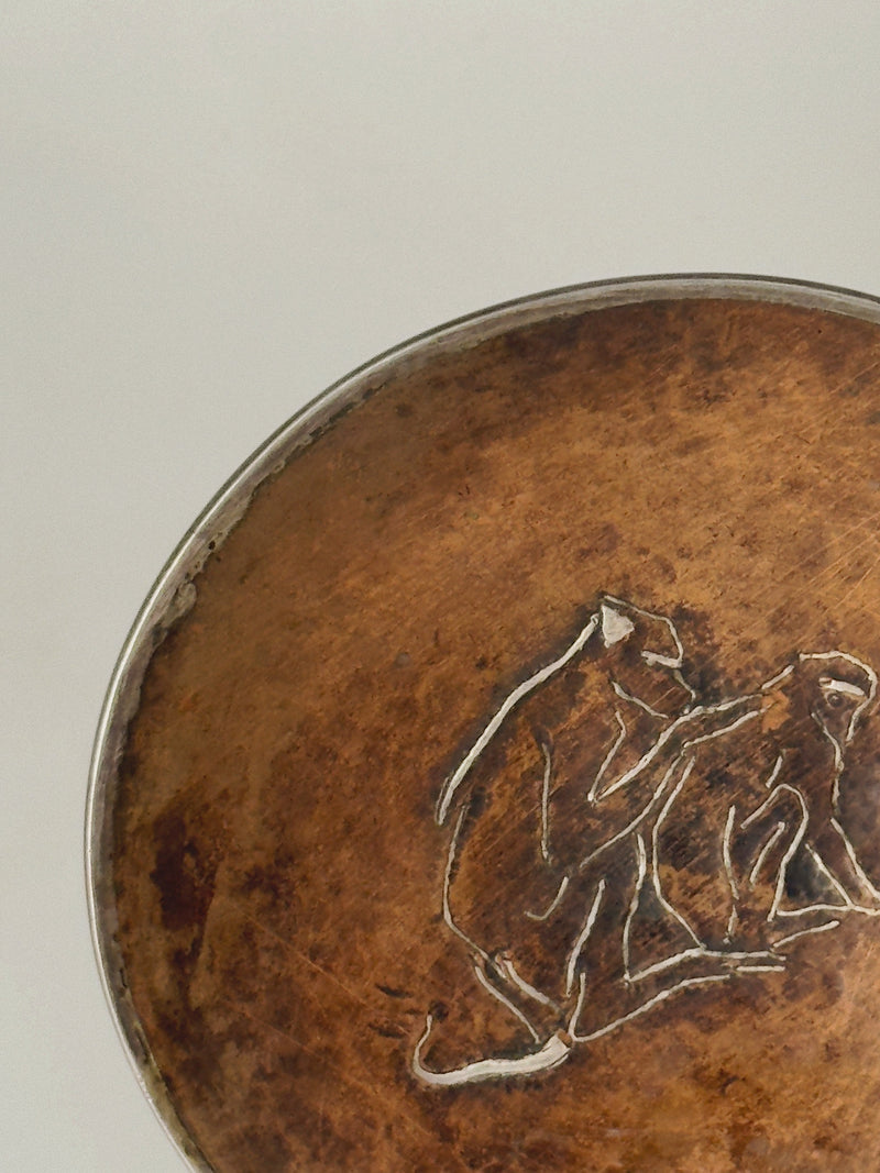 Jean Serriere Dinanderie Bowl c.1920 — detail view